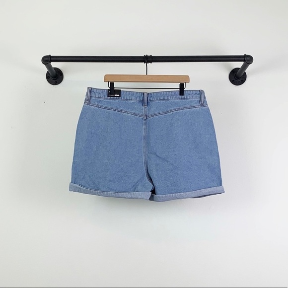 NWT Fashion Nova Going Bad High Rise Ripped Distressed Denim Shorts - Picture 7 of 9